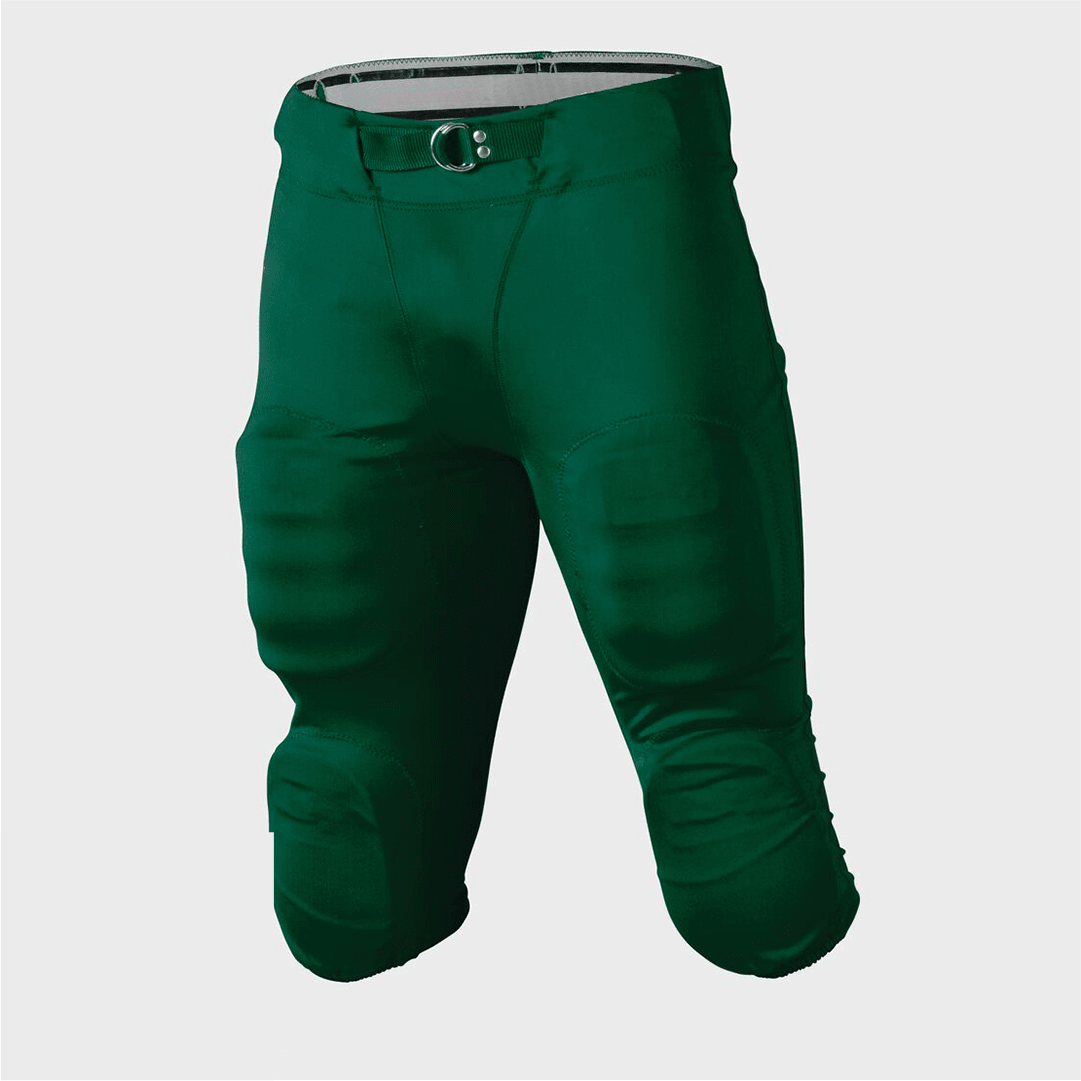 Sports Unlimited 7-Padded Football Pants with belt in Green - Image 1